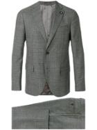 Lardini Glencheck Suit - Grey
