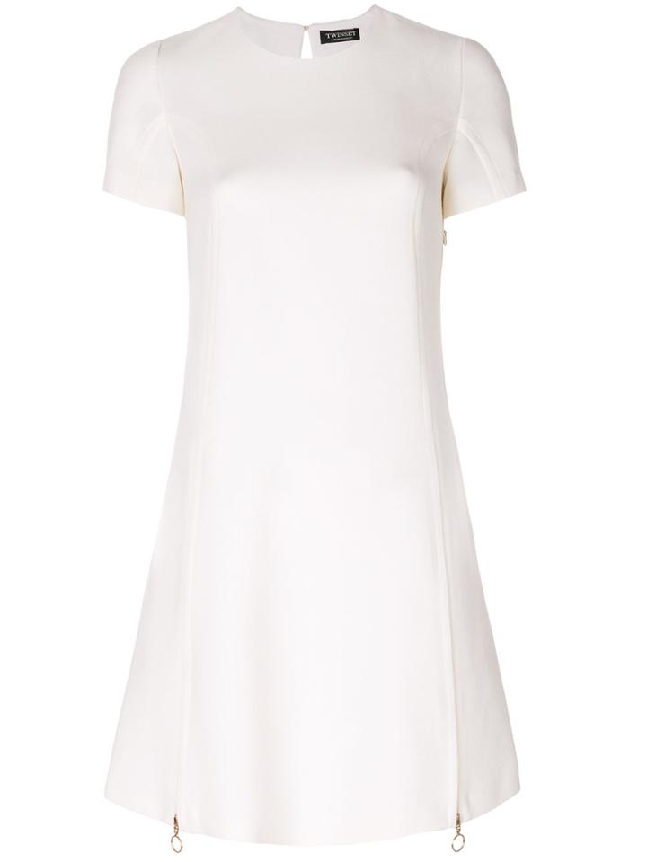 Twin-set Flared Tailored Dress - Nude & Neutrals