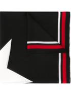 Givenchy 17 Print Scarf, Men's, Black, Modal/cashmere