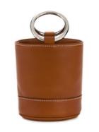 Simon Miller - Mini Smooth Brown Bonsai 15 Bucket Bag - Women - Leather/metal - One Size, Leather/metal