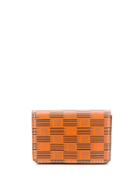 Moreau Geometric Print Wallet - Orange