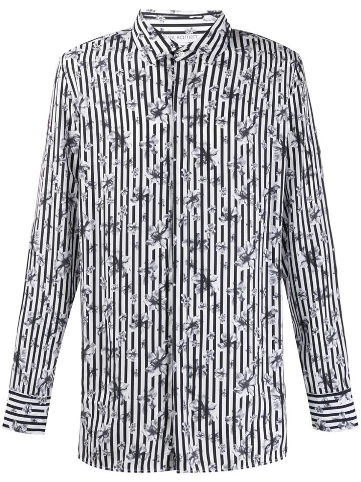 Neil Barrett Mixed-print Shirt - Black