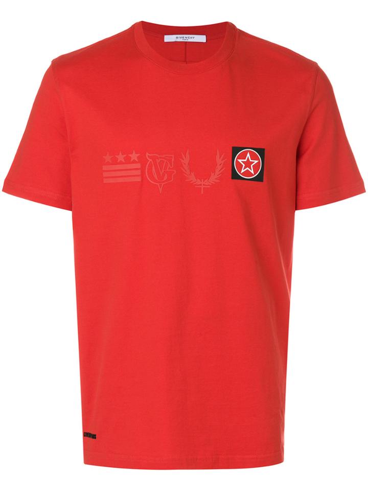 Givenchy Logo Patch T-shirt - Red