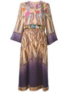 Etro Scarf Print Tunic Dress, Women's, Size: 46, Silk/cupro/nylon