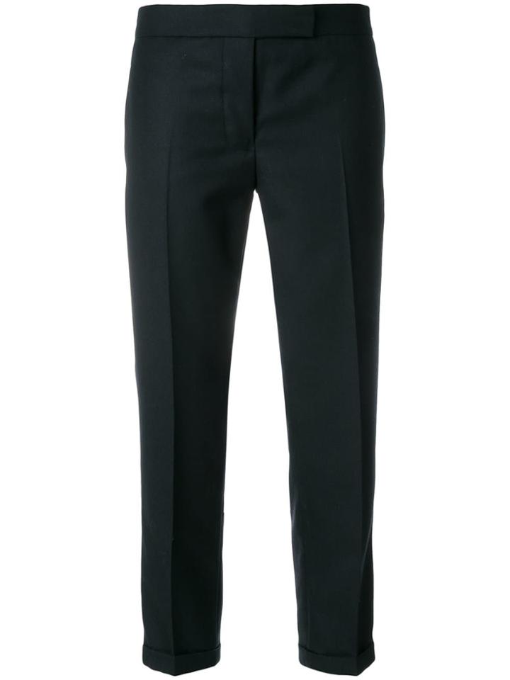 Thom Browne Striped Low-rise Wool Trouser - Blue