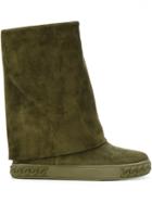 Casadei Concealed Heel Boots - Green