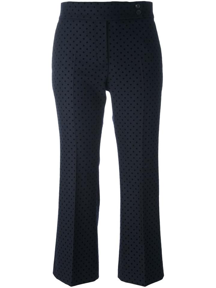 Ps By Paul Smith Polka Dot Cropped Trousers