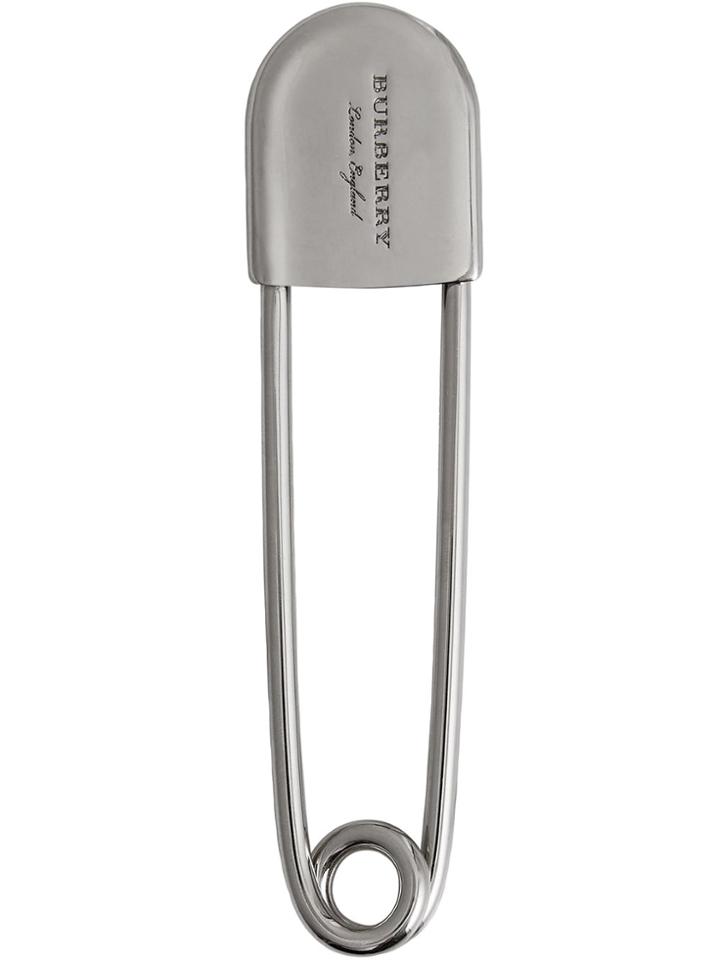 Burberry Palladium-plated Kilt Pin - Metallic