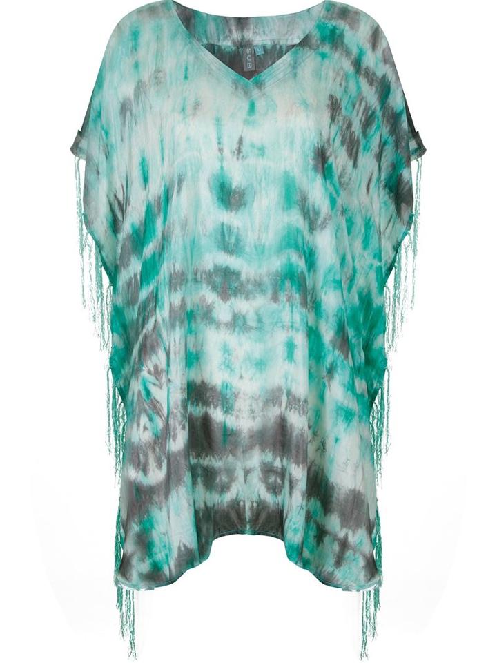 Sub V-neck Printed Kaftan
