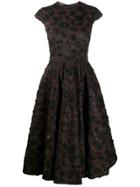 Rochas Embellished Evening Dress - Brown