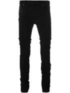 Maison Margiela Skinny Creased Jeans, Men's, Size: 34, Black, Cotton/spandex/elastane