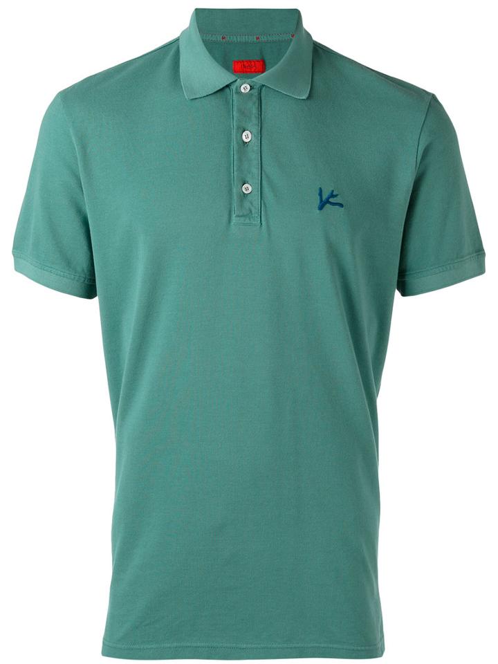 Isaia - Embroidered Polo Shirt - Men - Cotton - Xl, Blue, Cotton