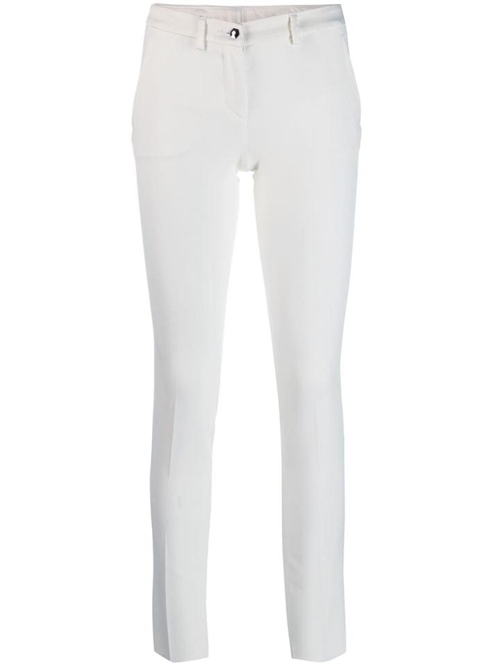 Philipp Plein Long Statement Trousers - White