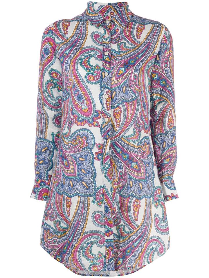 Mc2 Saint Barth Paisley Print Shirt - Blue