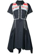 Peter Pilotto - Navajo Shirt Dress - Women - Cotton/linen/flax - 10, Blue, Cotton/linen/flax