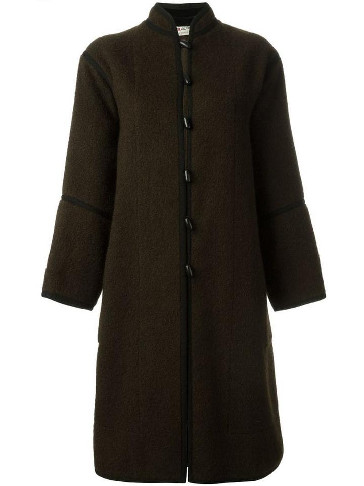 Yves Saint Laurent Pre-owned Toggle Coat - Brown