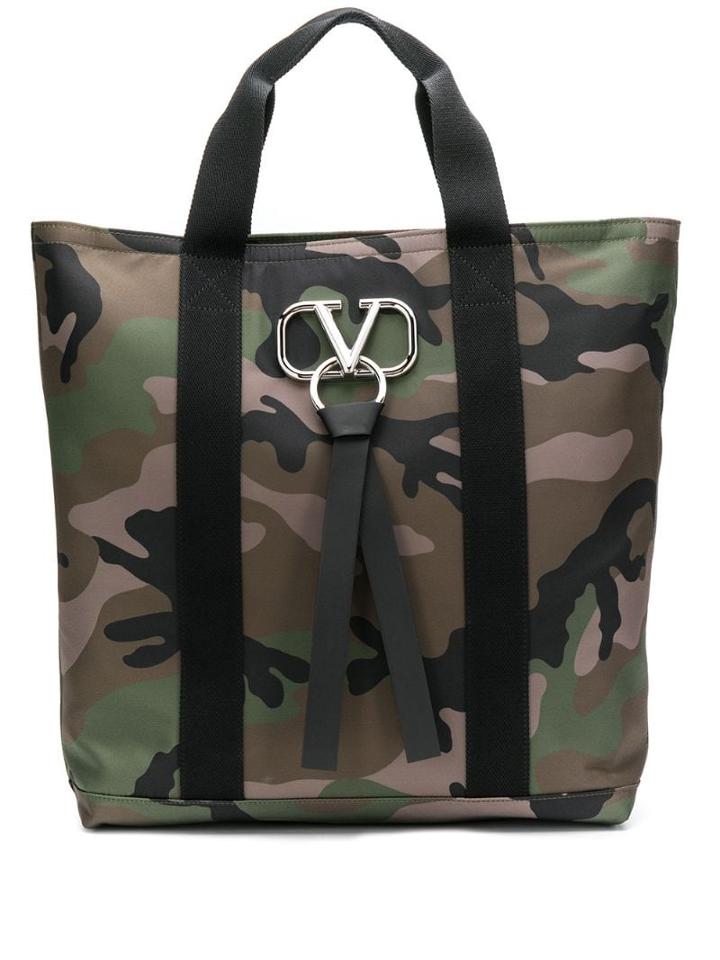 Valentino Valentino Garavani Vring Camouflage Tote - Green