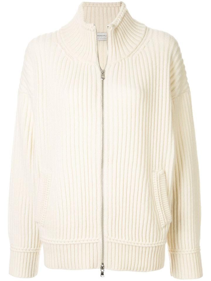 Tomorrowland Zipped-up Cardigan - White