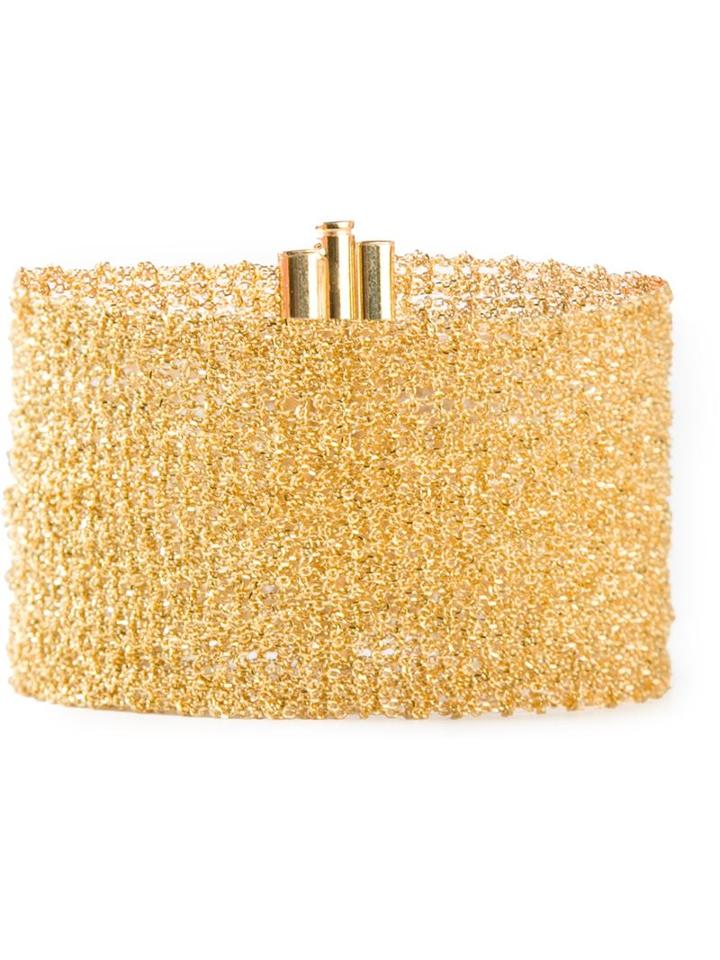 Christian Koban Woven Cuff, Women's, Metallic, Sterling Silver