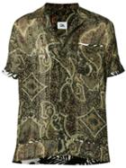 Chapter - Printed Shirt - Men - Polyester - M, Green, Polyester