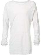 Nil0s Pilled Long Sleeved T-shirt, Men's, Size: 3, White, Cotton