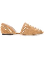 Jimmy Choo Globe Ballerina Shoes - Brown