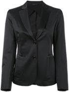 Tonello - Classic Blazer Jacket - Women - Cotton/viscose/elastolefin - 40, Black, Cotton/viscose/elastolefin