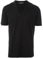 Dolce & Gabbana V-neck T-shirt, Men's, Size: 52, Black, Cotton