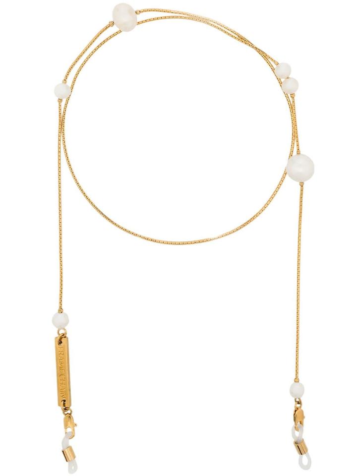 Frame Chain Pearl-embellished Chain - Gold