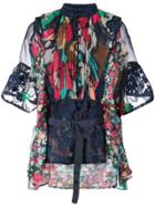 Sacai Floral Belted Blouse - Multicolour
