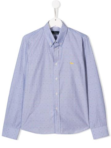 Harmont & Blaine Junior Polka Dot Shirt - Blue