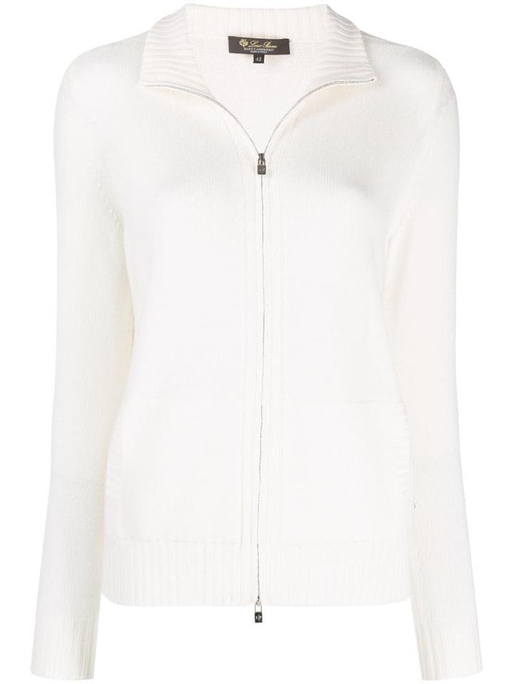Loro Piana Zipped Cardigan - White