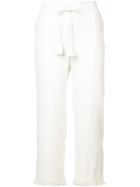 Figue Istanbul Tassel Hem Trousers - White