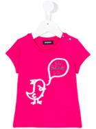 Diesel Kids - Printed T-shirt - Kids - Cotton - 18 Mth, Pink/purple