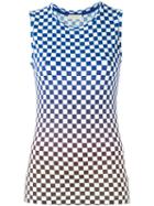 Wunderkind Check Print Sleeveless Top