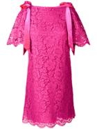 Valentino Lace Short Dress - Pink & Purple