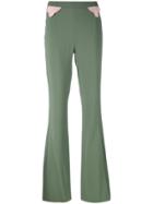 Pardens Flared Trousers - Green