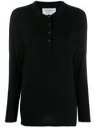 Snobby Sheep Knitted Polo Shirt - Black