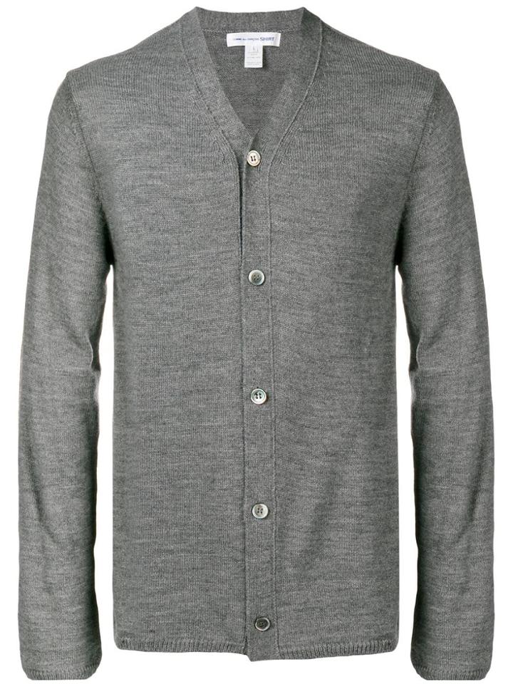 Comme Des Garçons Shirt Button Front Cardigan - Grey