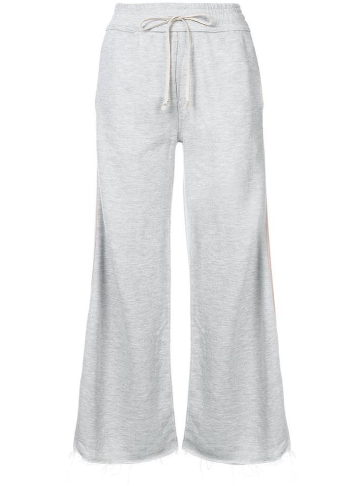 Mother Side Stripe Sweatpants - Grey