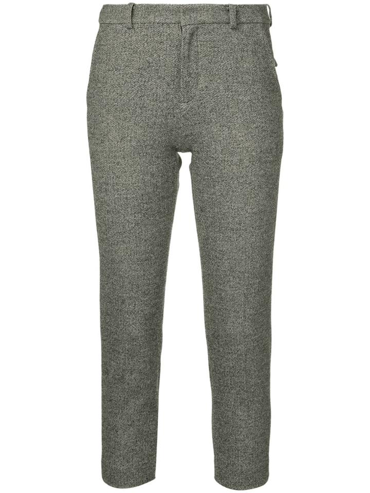 Loveless Slim-fit Cropped Trousers - Grey