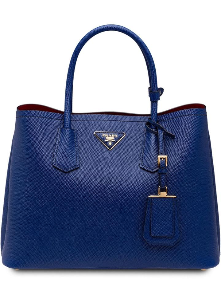 Prada Double Tote Bag - Blue