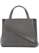Valextra - 'triennale' Tote Bag - Women - Leather - One Size, Grey, Leather