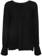 Derek Lam Long Sleeve Blouse, Women's, Size: 48, Black, Silk