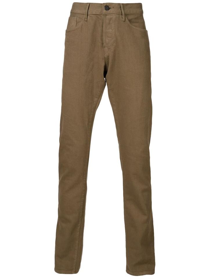 3x1 'm3 Deck' Jeans, Men's, Size: 38, Brown, Cotton/polyurethane