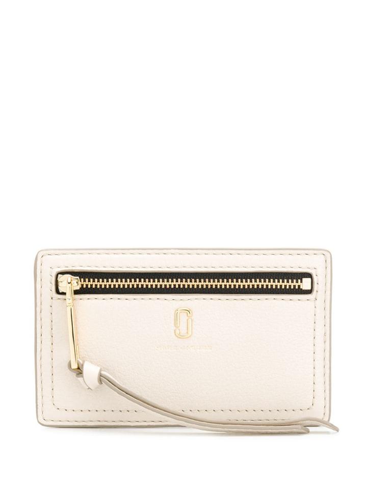 Marc Jacobs Logo Zipped Wallet - Neutrals