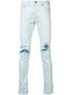 John Elliott Distressed Skinny Jeans - Blue