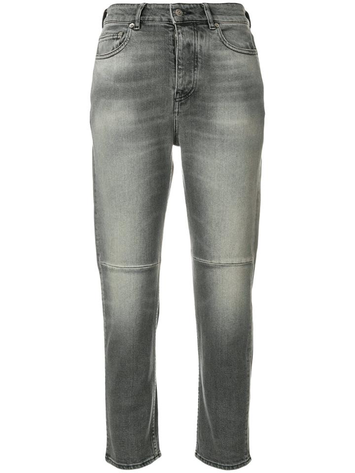 Golden Goose Deluxe Brand Cropped Stonewashed Jeans - Grey