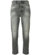 Golden Goose Deluxe Brand Cropped Stonewashed Jeans - Grey