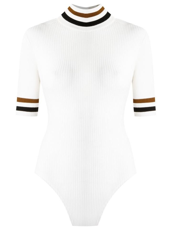 Haight Ribbed Swimsuit - White
